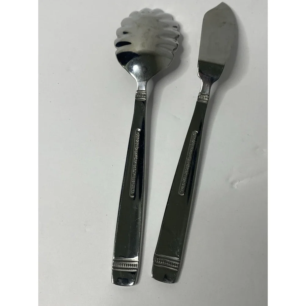 Reed & Barton DURHAM R+B Everyday Stainless Flatware Sugar Spoon Butter Knife